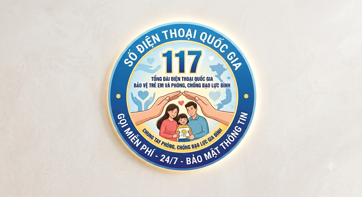 TỔNG ĐẠI ĐIỆN THOẠI QUỐC GIA 117 VỀ PHÒNG, CHỐNG BẠO LỰC GIA ĐÌNH